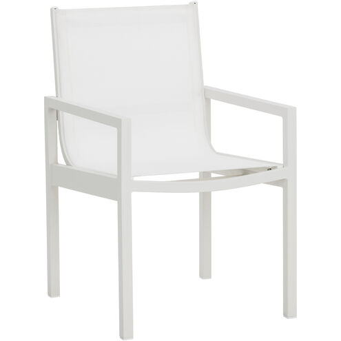 Merano White Outdoor Dining Armchair, Set Of 2